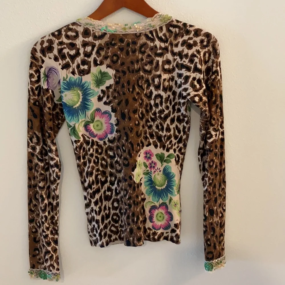 Charlotte Tarantola Beaded Cardigan S - Picture 2 of 6